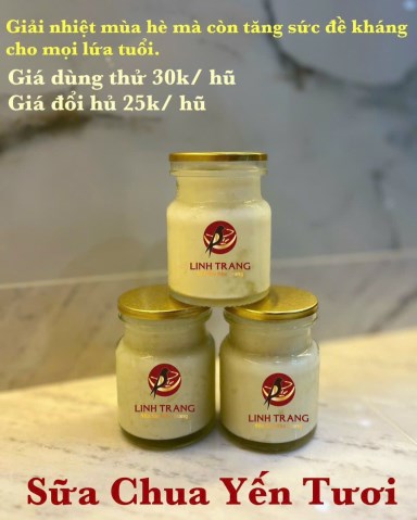 Sữa chua Yến tươi - Yến Sào Linh Trang - Công Ty TNHH SX Và TM Linh Trang